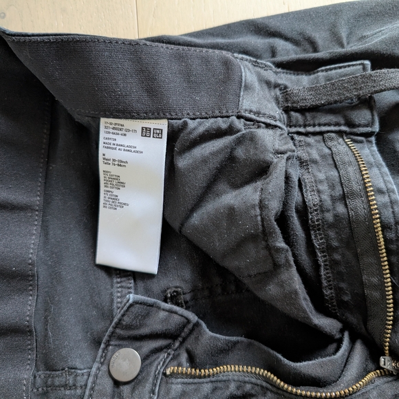Black Uniqlo Slim Jeans - Hemmed - Picture 2 of 2
